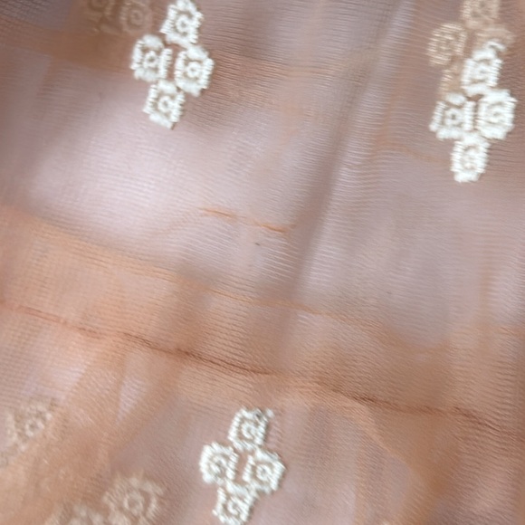 Free people peach midi embroidered dress - Picture 6 of 7